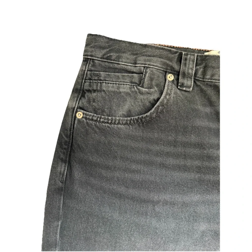 Free People We The Free‎ Curvy Siren Low Rise Straight Jean Size 31 Black